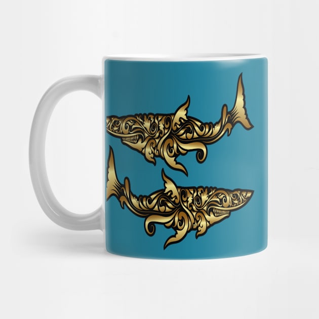 Golden sharks by tsign703